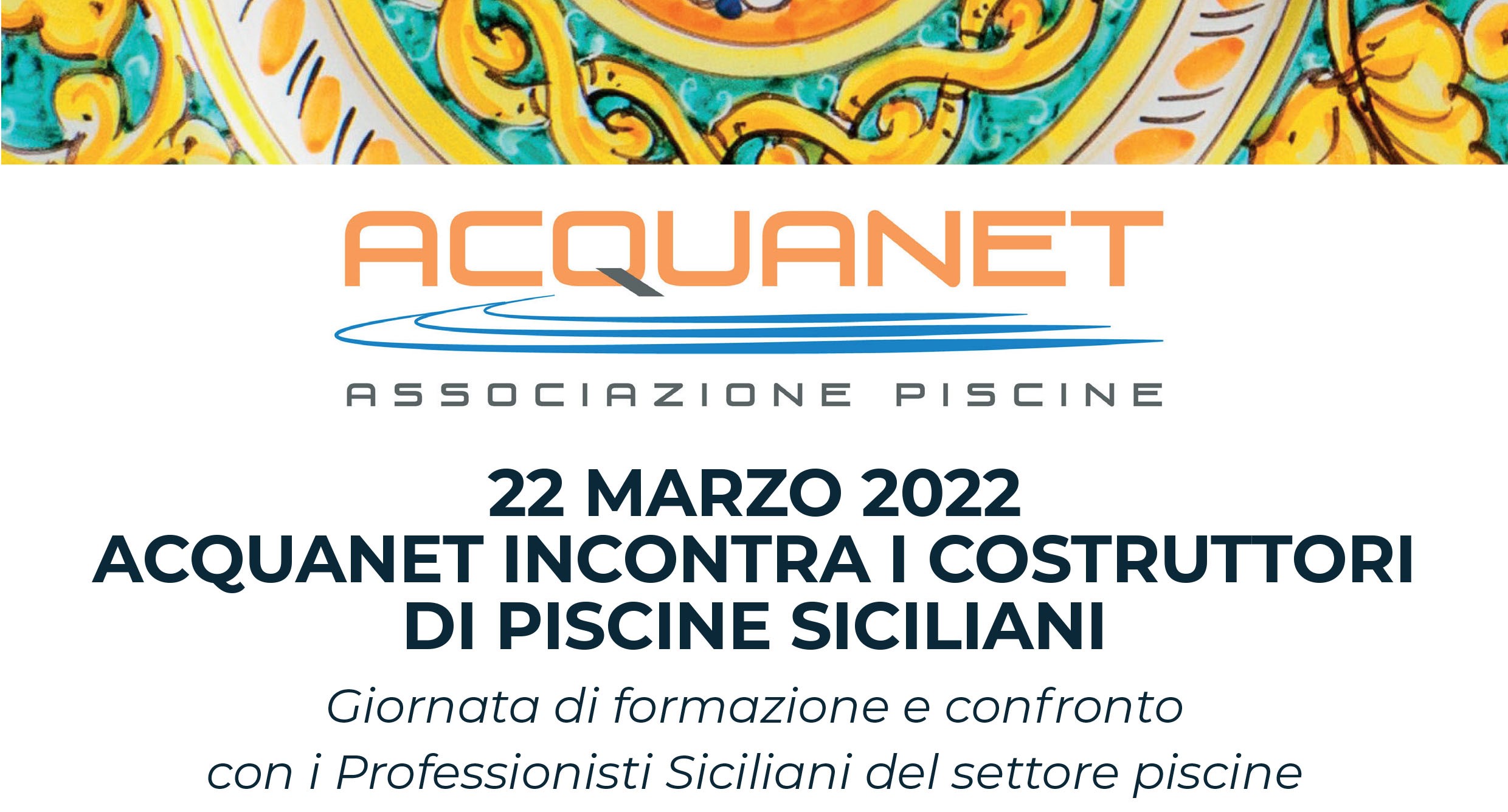 Partecipa anche tu all'evento di Acquanet in Sicilia